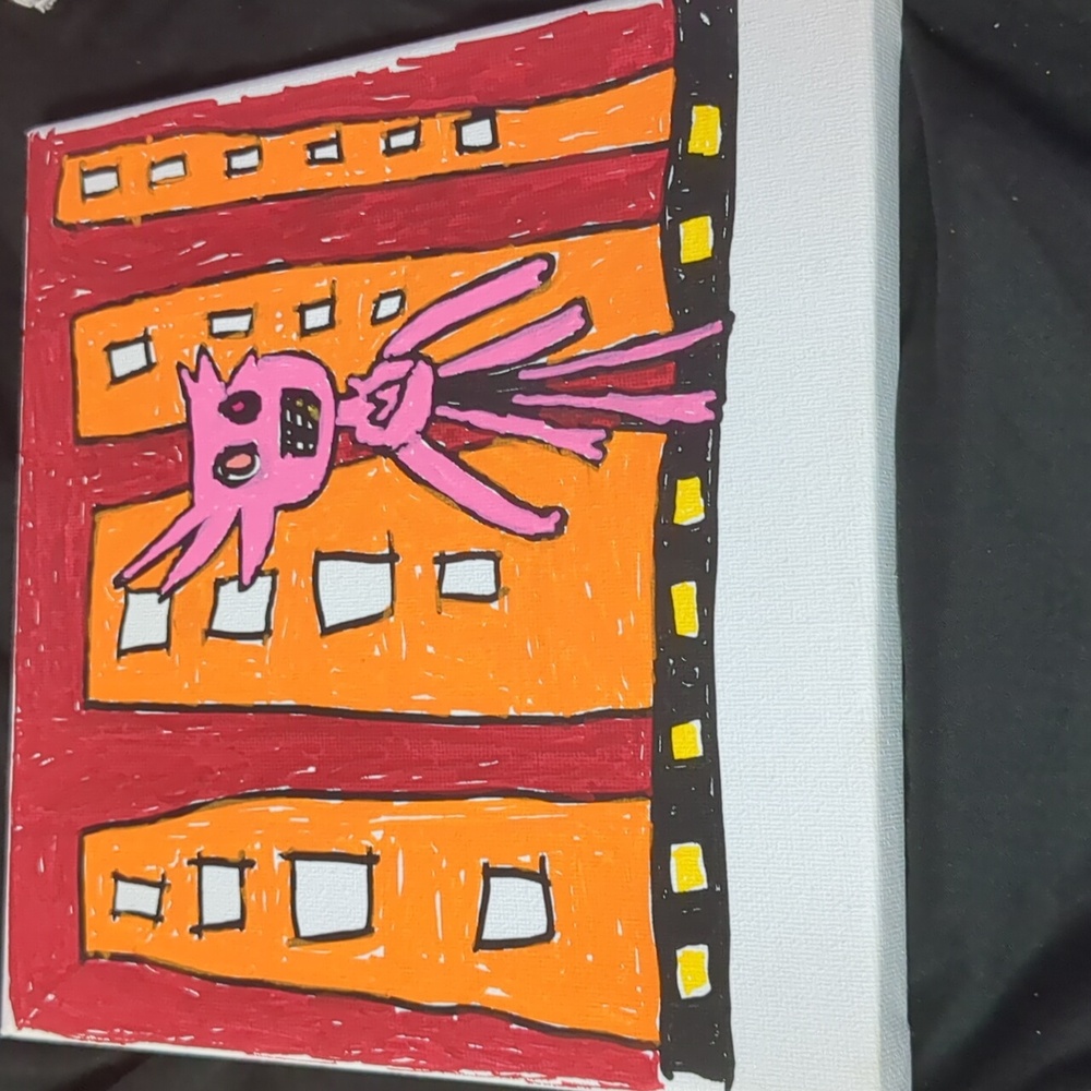 Angel dust painting (hazbin hotel)